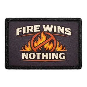 Pull Patch Fire Wins Nothing patch 3x2 brandmand