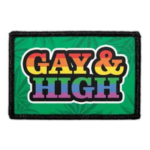 Pull Patch Gay And High patch 3x2 velcro