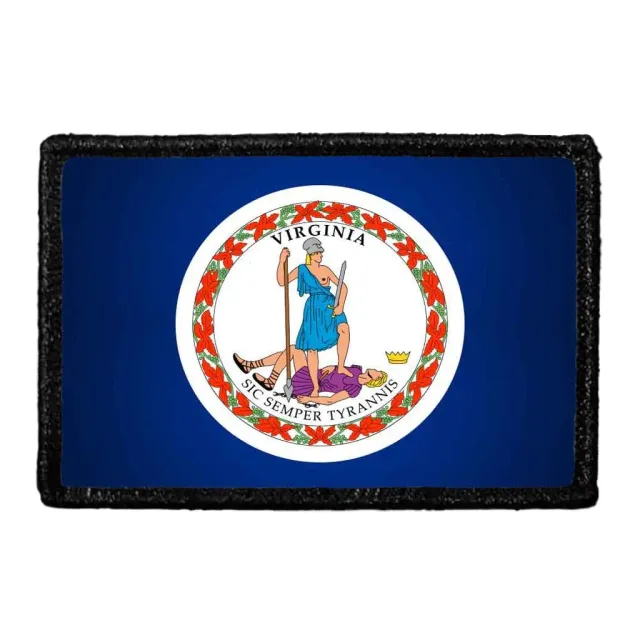 Pull Patch Virginia State Flag patch farve 76x51 mm
