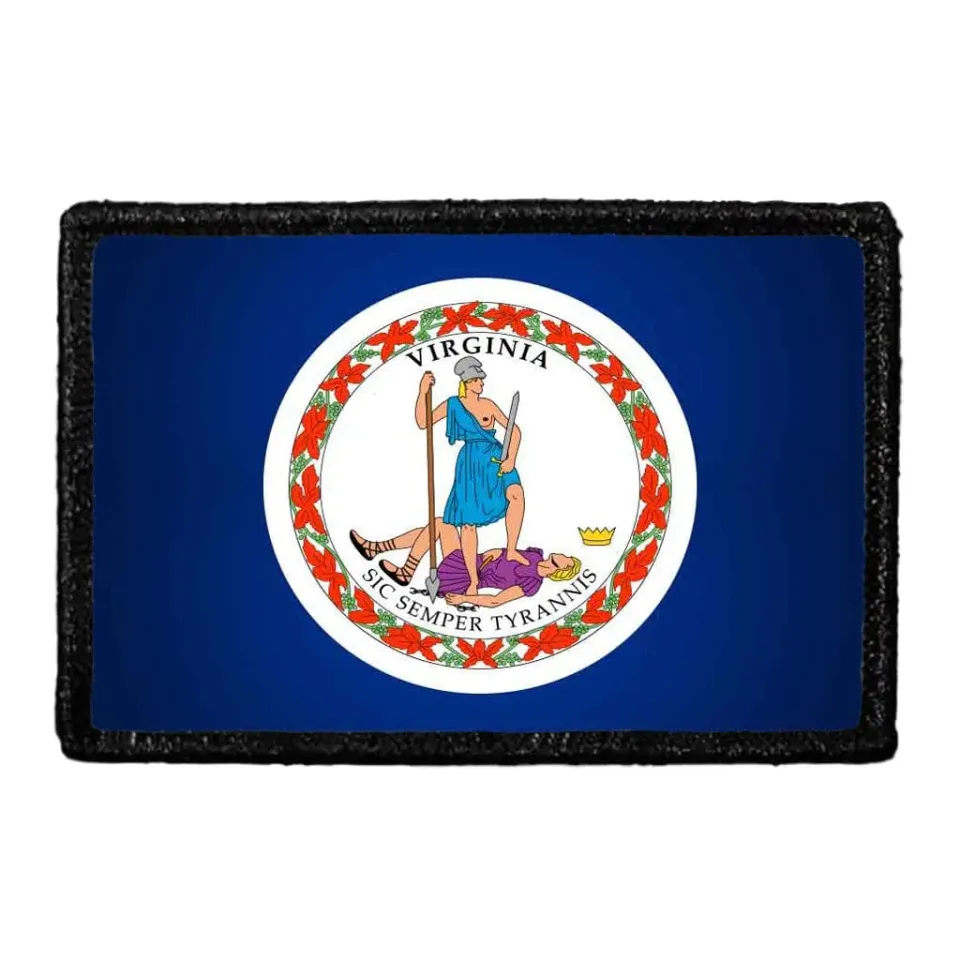 Pull Patch Virginia State Flag patch farve 76x51 mm