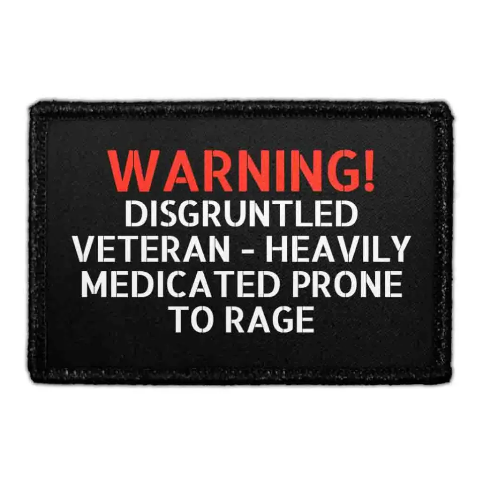 Pull Patch Disgruntled Veteran patch med velcro