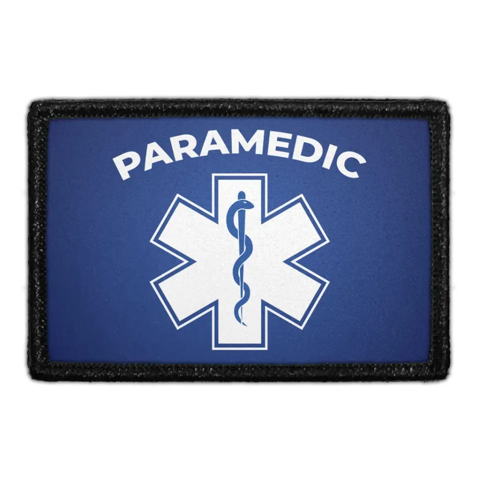 Pull Patch Paramedic Blue patch velcro blå
