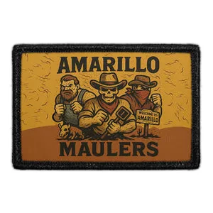 Pull Patch Amarillo Maulers patch med velcro Texas