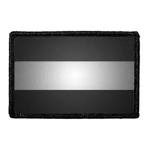 Pull Patch Netherlands Flag Black White patch sort-hvid