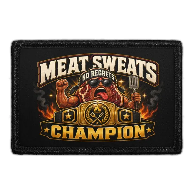 Pull Patch Meat Sweats Champion patch BBQ