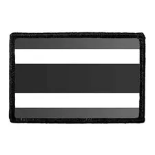 Pull Patch Thailand Flag Black and White patch velcro