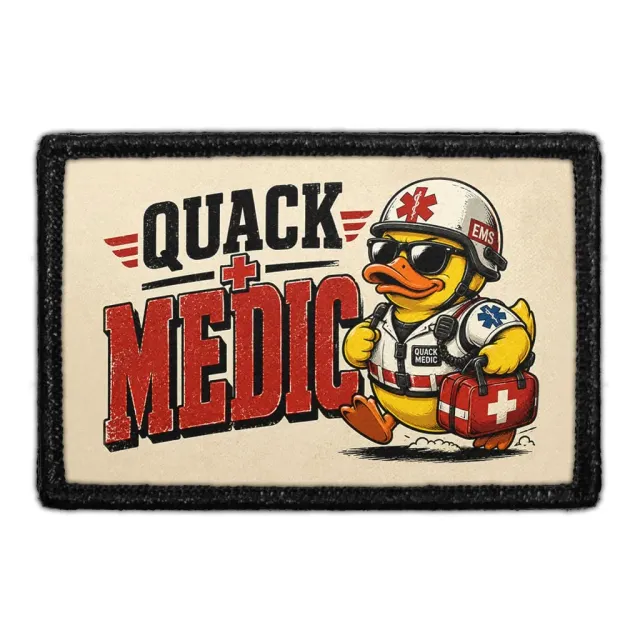 Pull Patch Quack Medic patch 3x2 sjovt andemærke