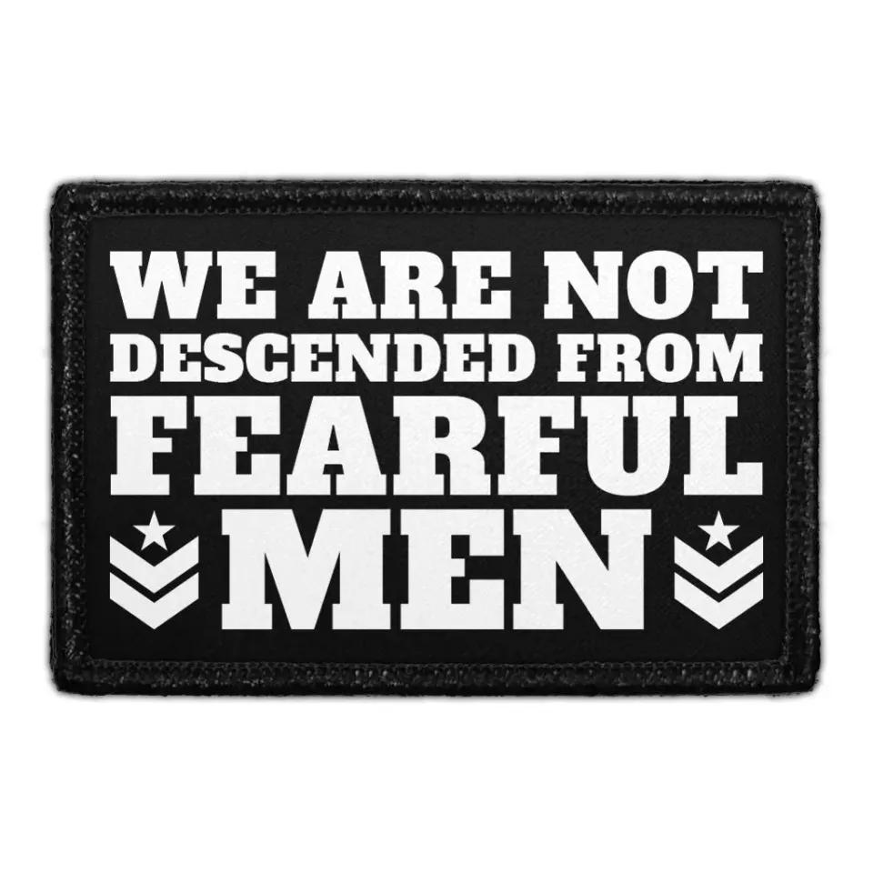 Pull Patch We Are Not Descended patch velcro patriotisk