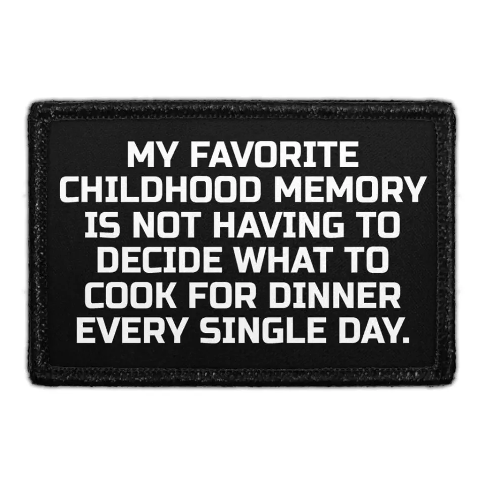 Pull Patch Childhood Memory patch velcro citat 7,6 cm