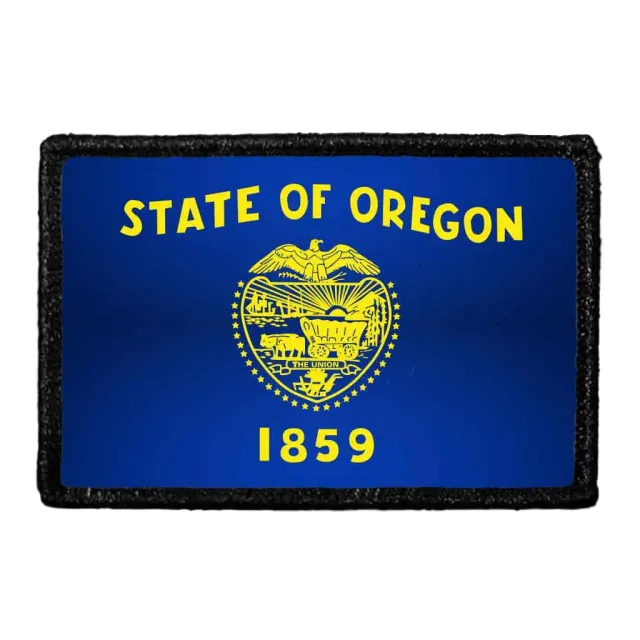 Pull Patch Oregon State Flag patch farve 76x51 mm