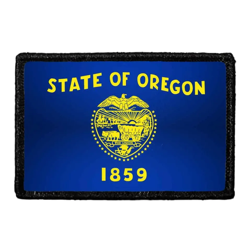 Pull Patch Oregon State Flag patch farve 76x51 mm