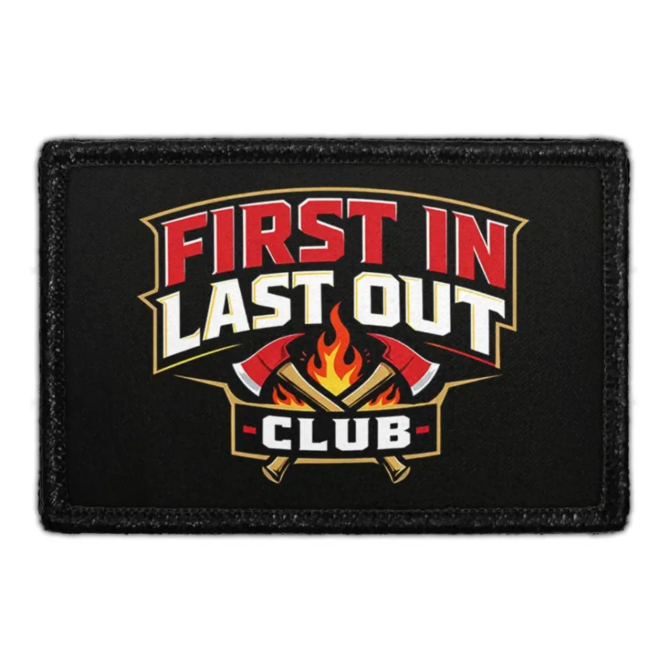 Pull Patch First In Last Out Club patch brandmand