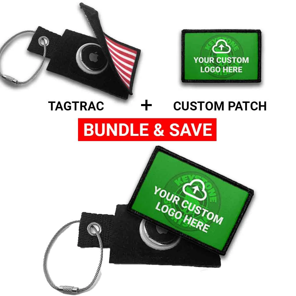 Pull Patch Custom Logo + TagTrac lodret sæt AirTag