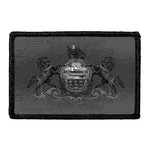 Pull Patch Pennsylvania State Flag patch sort-hvid slidt