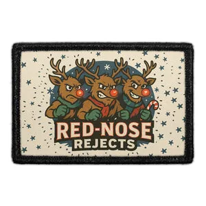 Pull Patch Red Nose Rejects patch med velcro sjovt motiv