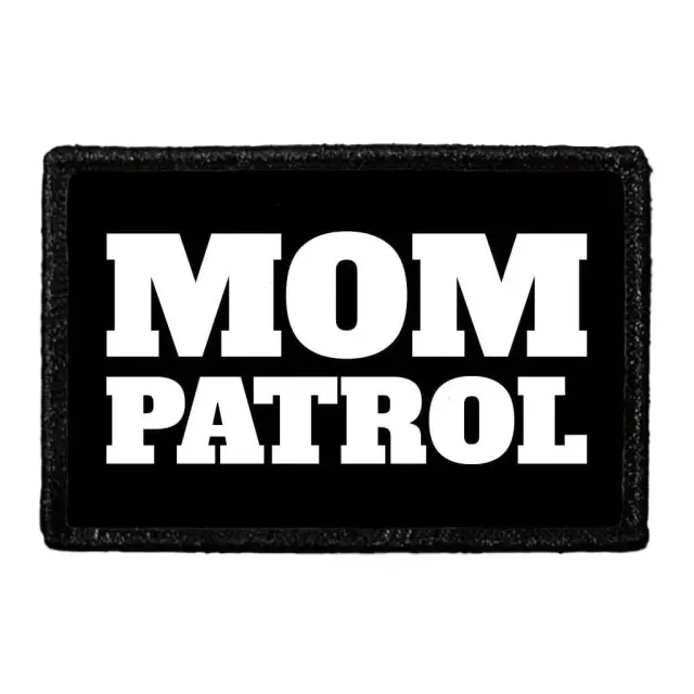Pull Patch Mom Patrol patch med velcro 1 stk – patrulje