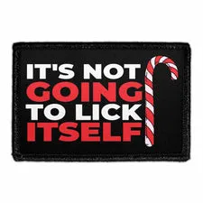 Pull Patch Lick Itself patch 76x51 mm fræk humor