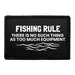 Pull Patch Fishing Rule Too Much Equipment lap velcro