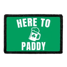 Pull Patch Here To Paddy Beer patch grøn