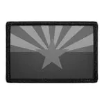 Pull Patch Arizona State Flag Black White patch velcro