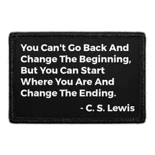 Pull Patch C. S. Lewis citat velcropatch motivation