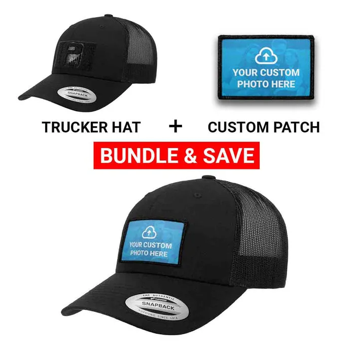 Pull Patch Custom Photo sort trucker kasket bundle