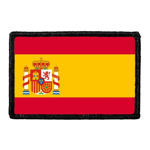Pull Patch Spain Flag Color patch med velcro farvet