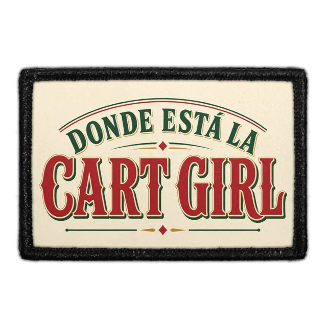Pull Patch Dónde Está La Cart Girl patch 3x2 golf