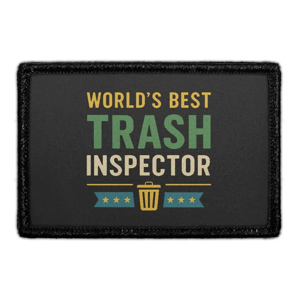 Pull Patch Trash Inspector patch 3x2 velcro