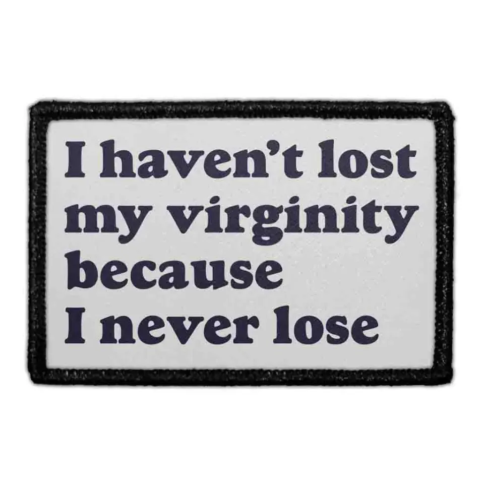 Pull Patch I Never Lose patch med velcro 76 mm sjov