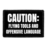Pull Patch Caution Flying Tools patch med velcro