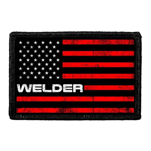 Pull Patch Welder US Flag Red patch velcro