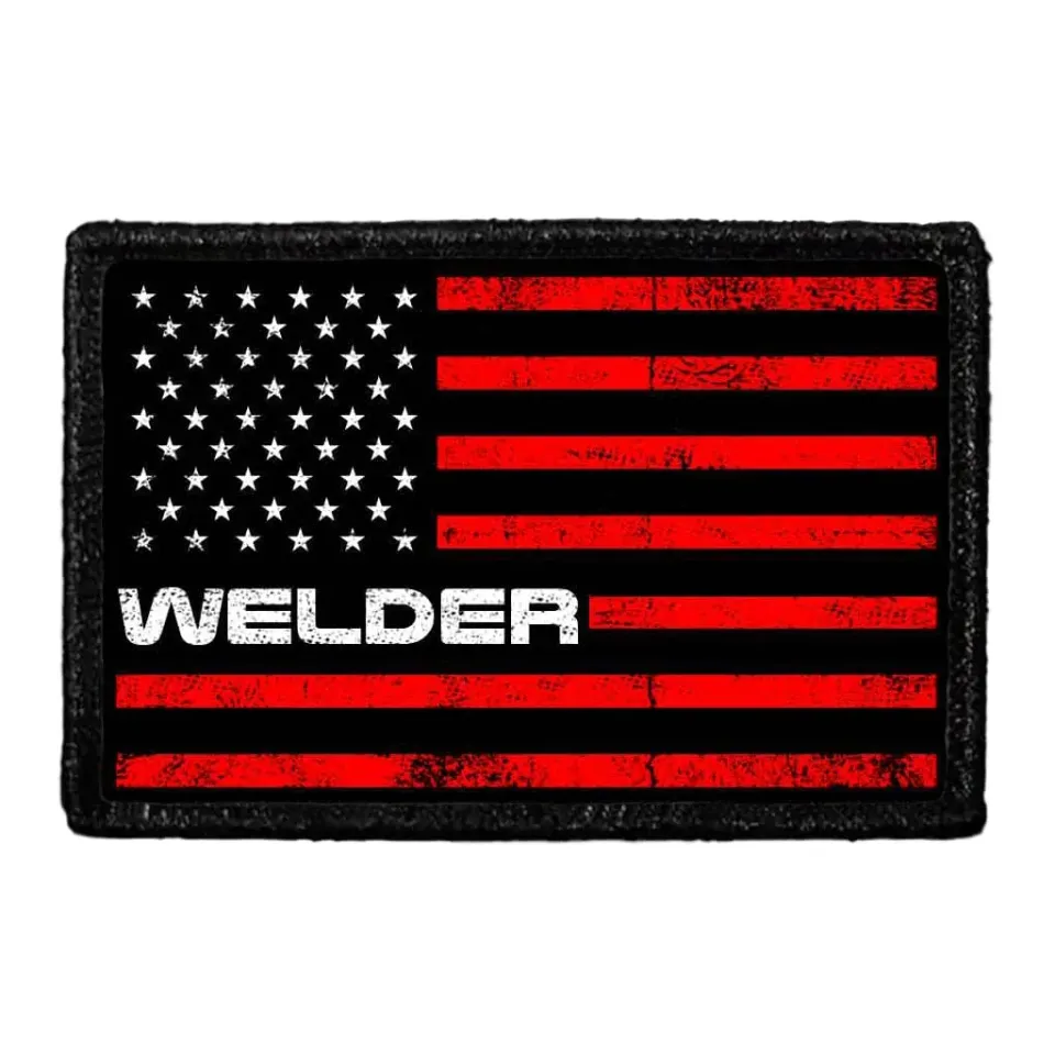 Pull Patch Welder US Flag Red patch velcro