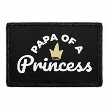 Pull Patch Papa Of A Princess patch med velcro