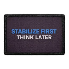 Pull Patch Stabilize First Think Later patch 3x2 velcro