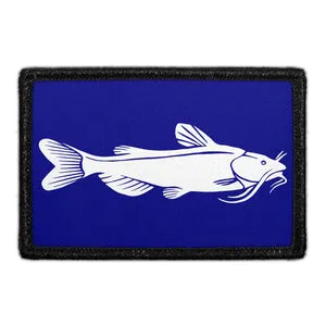 Pull Patch Catfish patch med velcro fiskemotiv