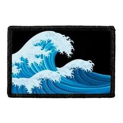 Pull Patch Azure Ocean Wave patch med velcro