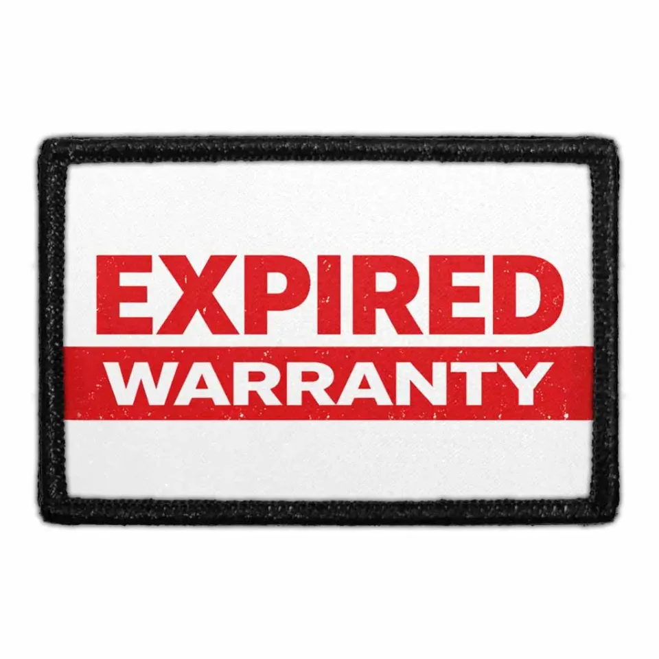 Pull Patch Expired Warranty patch 3x2