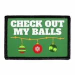 Pull Patch Check Out My Balls patch med velcro jul