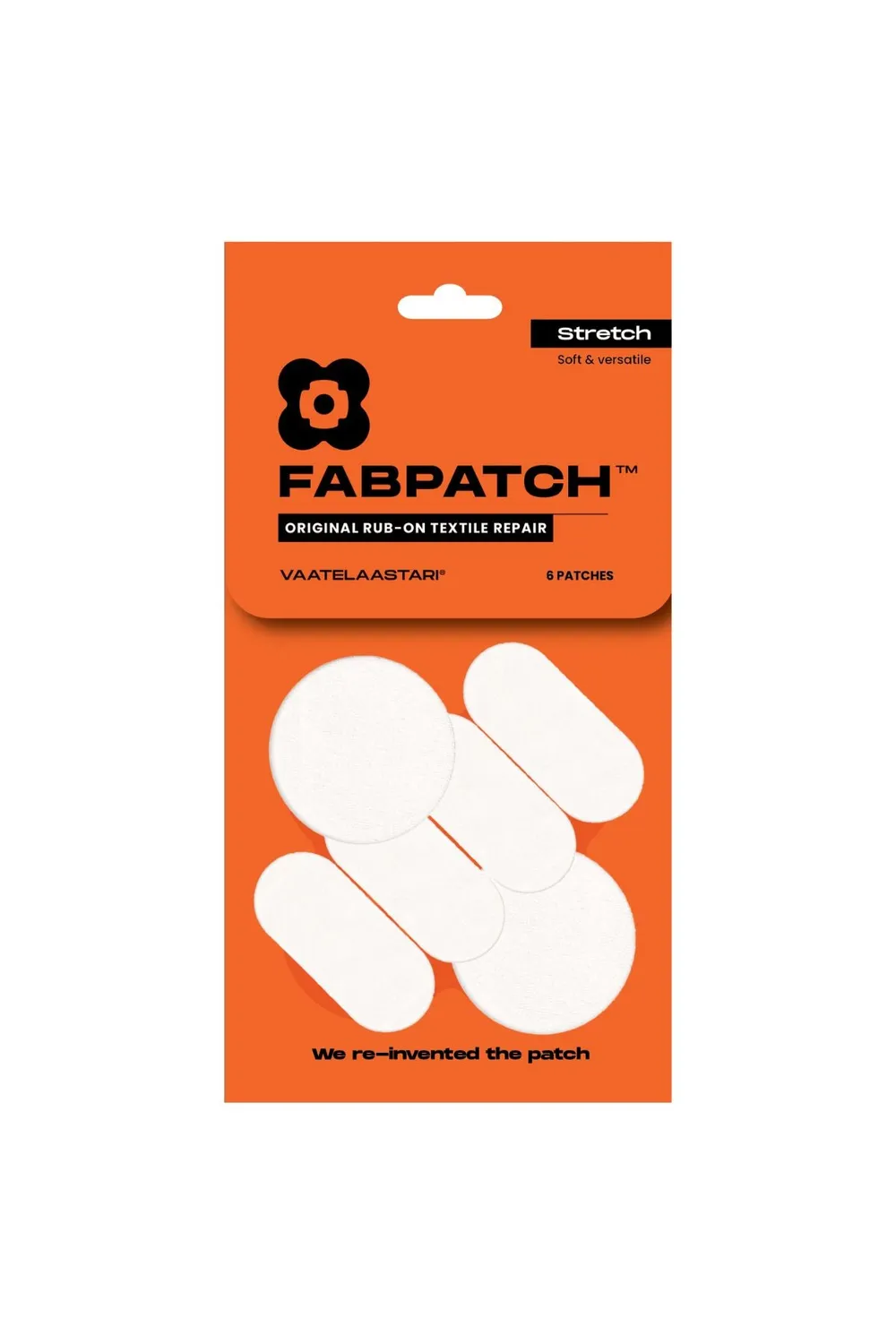 FabPatch Blank tekstillapper 6 stk hvide tegnbare