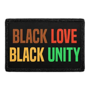 Pull Patch Black Love Black Unity patch med velcro