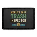 Pull Patch World's Best Trash Inspector patch med velcro 76x51 mm