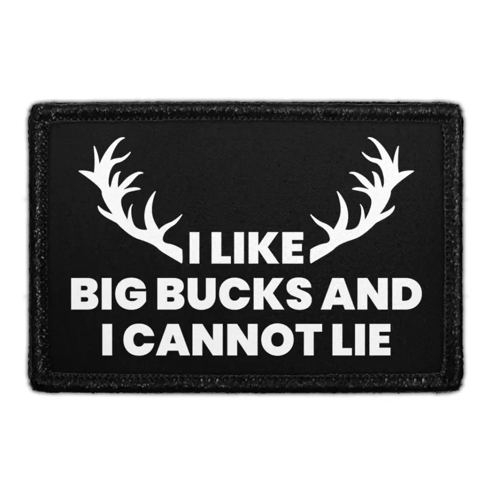 Pull Patch I Like Big Bucks lap velcro jagt