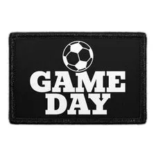 Pull Patch Game Day Soccer patch aftagelig 76x51 mm