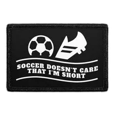 Pull Patch Soccer Doesn't Care patch humor velcro