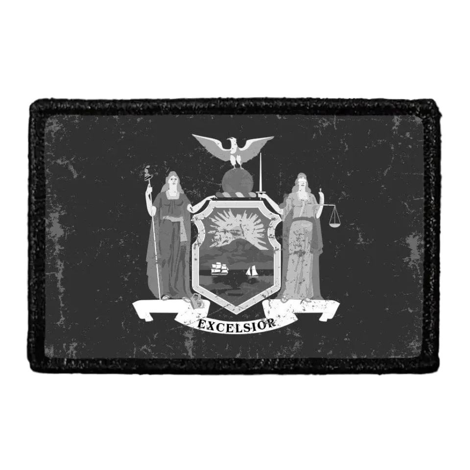 Pull Patch State Flag New York patch distressed sort/hvid