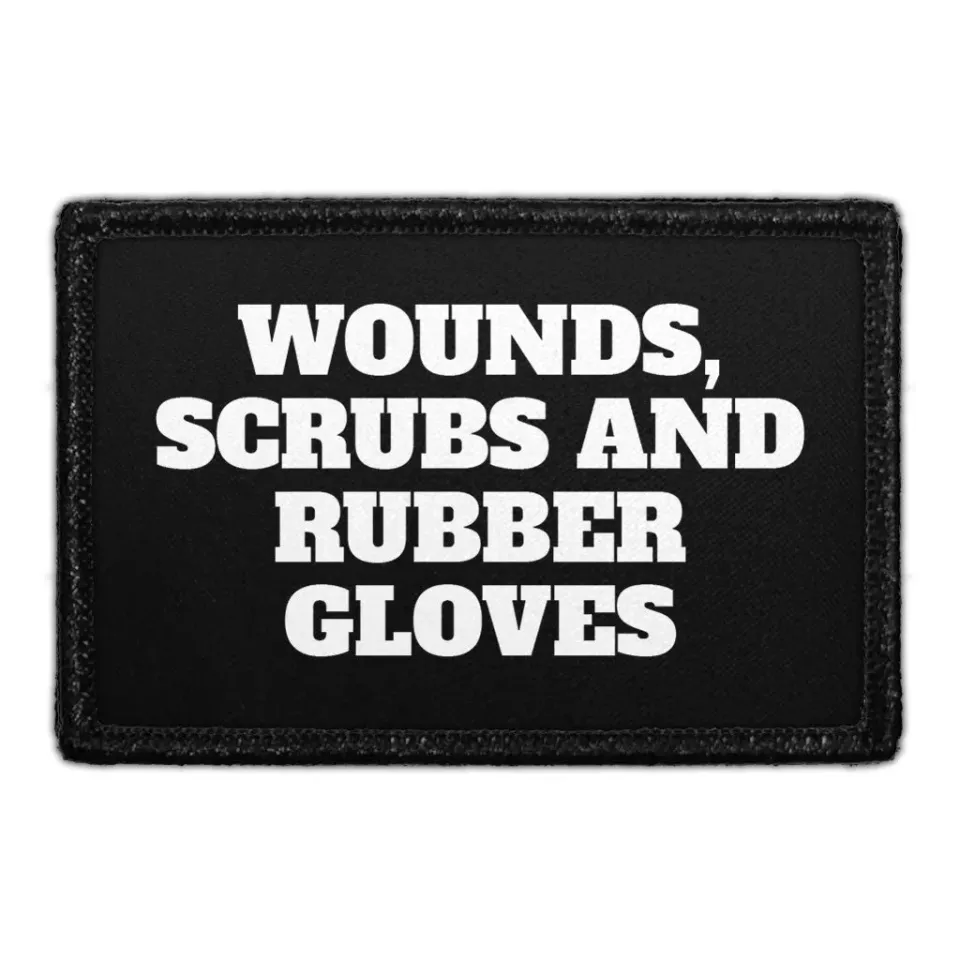 Pull Patch Wounds Scrubs Gloves patch med velcro