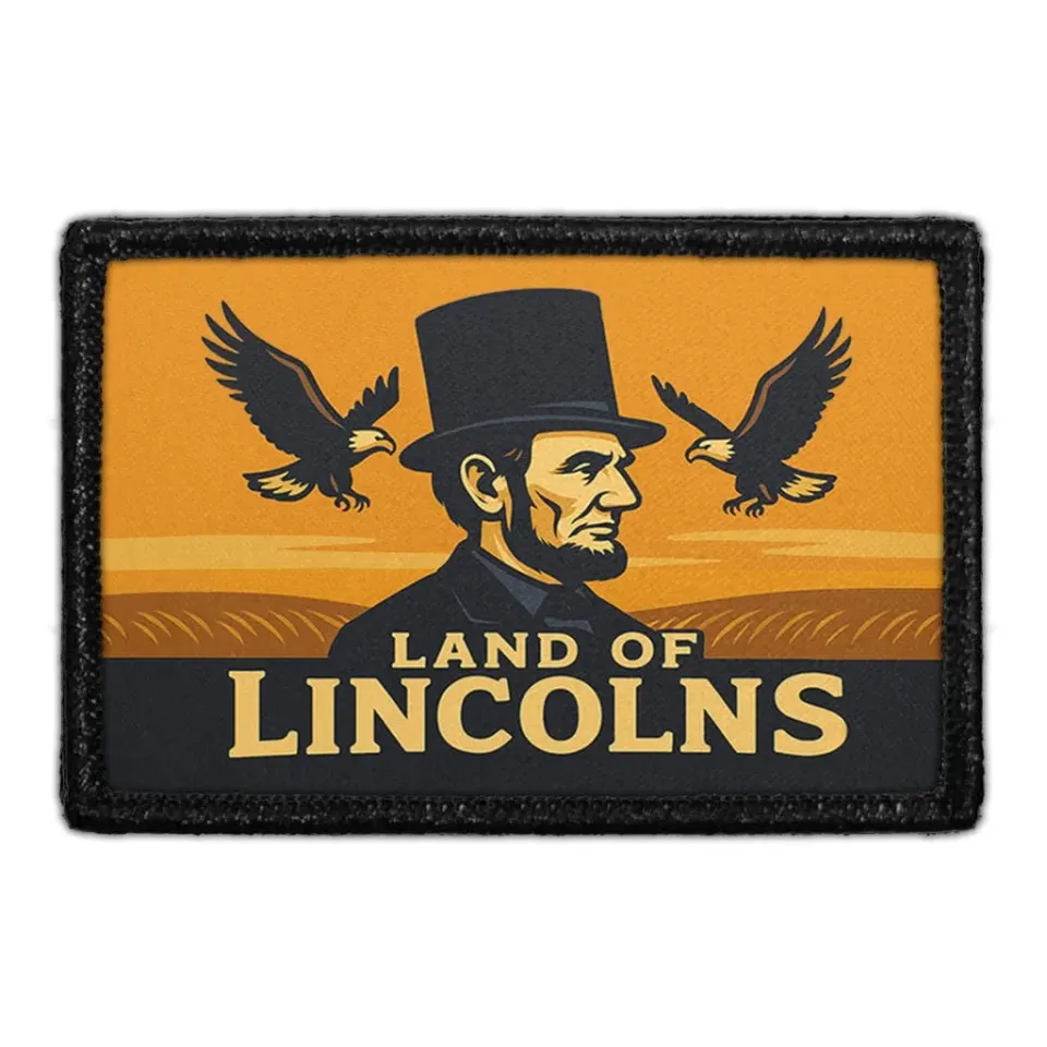 Pull Patch Land of Lincolns patch med velcro 76x51 mm