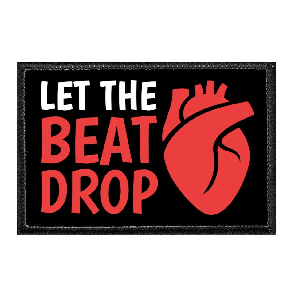 Pull Patch Let The Beat Drop patch velcro musik