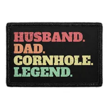 Pull Patch Husband Dad Legend patch velcro 76 mm